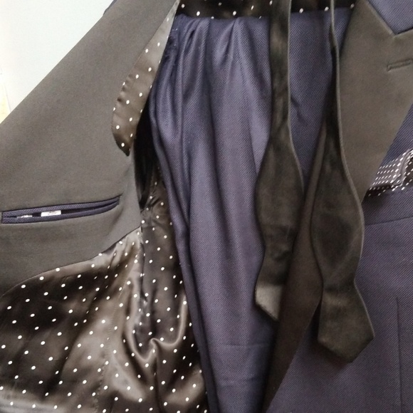 Bonobos Navy Hopsack Capstone Full Tuxedo - Picture 2 of 6